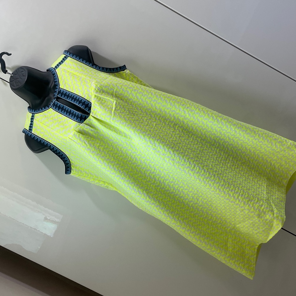 J. Crew Neon Yellow Sleeveless Dress with pockets